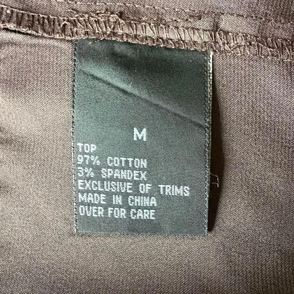 Iz Byer Y2K 90s Vintage Dark Brown Dress Cap Sleeves Mini Cute Retro Indie - Picture 7 of 7